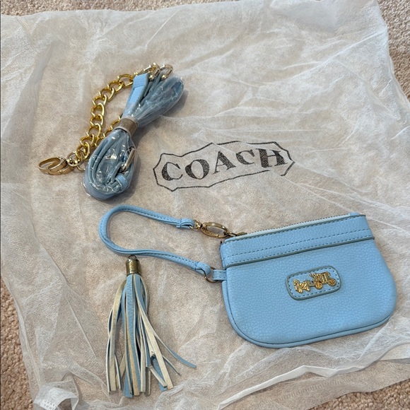 Coach Light Blue Tote Bag - Picture 4 of 4